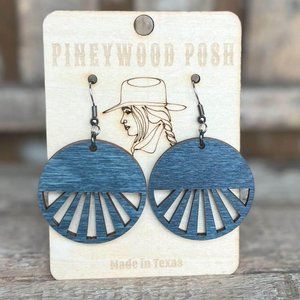 Western Boho Wood Earrings